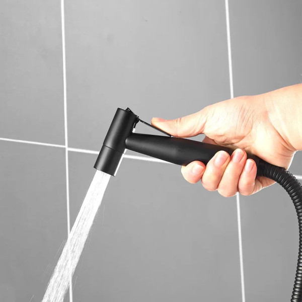 Гигиенический душ со смесителем Shevanik S147H, черный. Фото 5