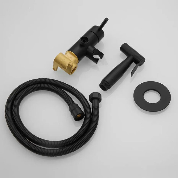 Гигиенический душ со смесителем Shevanik S147H, черный. Фото 10