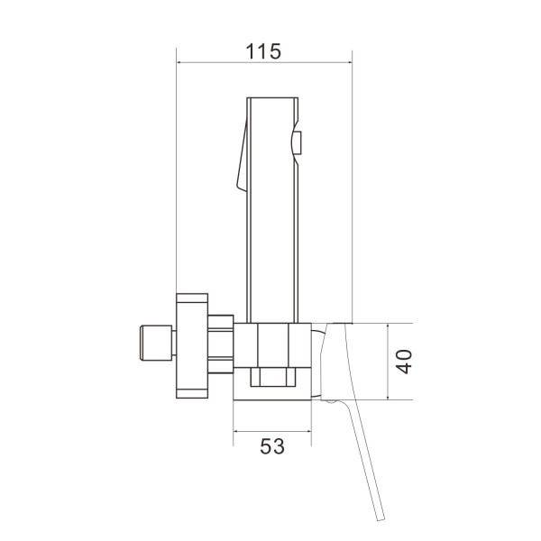 Гигиенический душ со смесителем Shevanik S4005G-1, золотой сатин. Фото 2