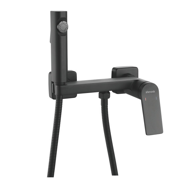 Гигиенический душ со смесителем Shevanik S4105H-1, черный. Фото 1