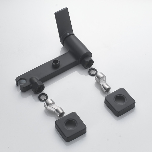 Гигиенический душ со смесителем Shevanik S4105H-1, черный. Фото 4