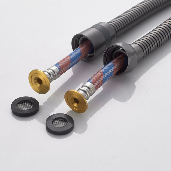 Гигиенический душ со смесителем Shevanik S4105T, оружейная сталь. Фото 4