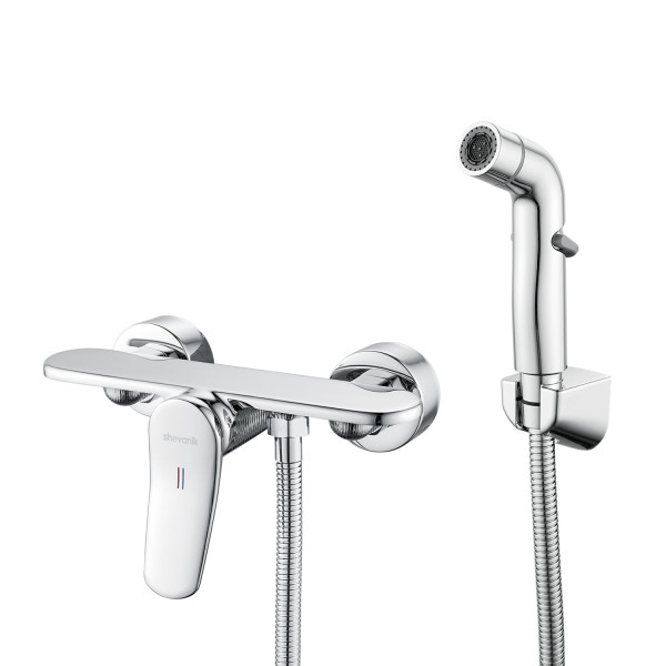 Гигиенический душ со смесителем Shevanik S4705-1, хром. Фото 1