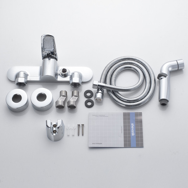 Гигиенический душ со смесителем Shevanik S4705-1, хром. Фото 3