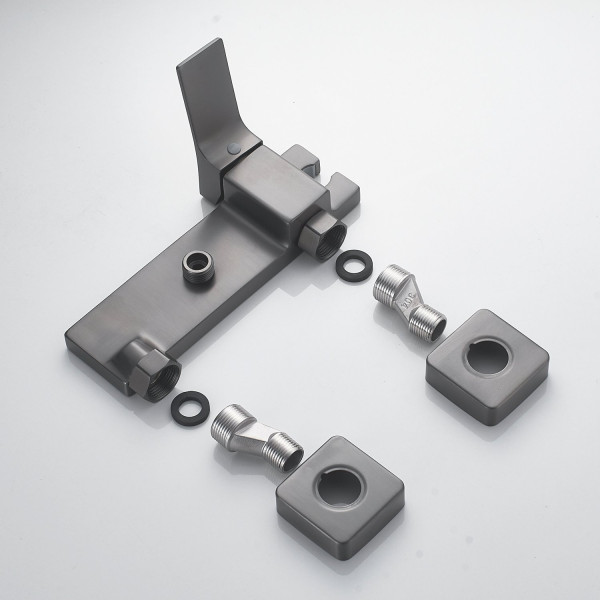 Гигиенический душ со смесителем Shevanik S6105T-1, оружейная сталь. Фото 4