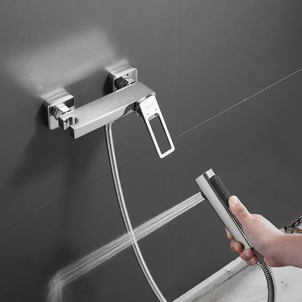 Гигиенический душ со смесителем Shevanik S6805-1, хром. Фото 3