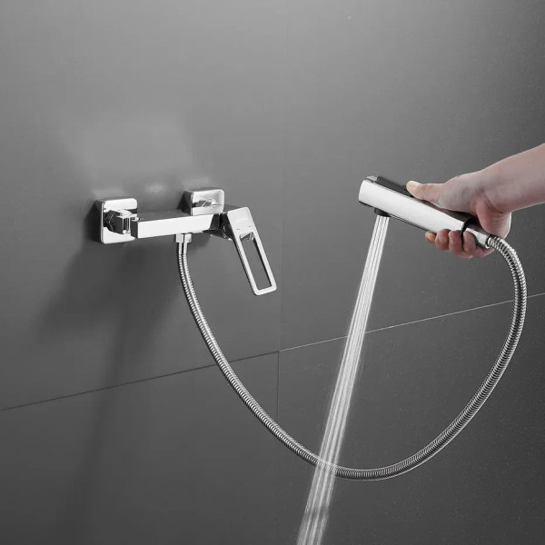 Гигиенический душ со смесителем Shevanik S6805-1, хром. Фото 5