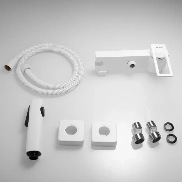 Гигиенический душ со смесителем Shevanik S6805C-1, белый. Фото 9