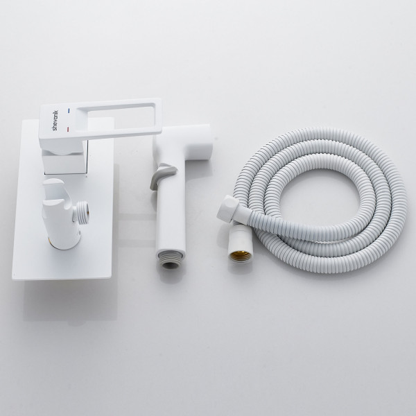 Гигиенический душ со смесителем Shevanik S6805C, белый. Фото 3