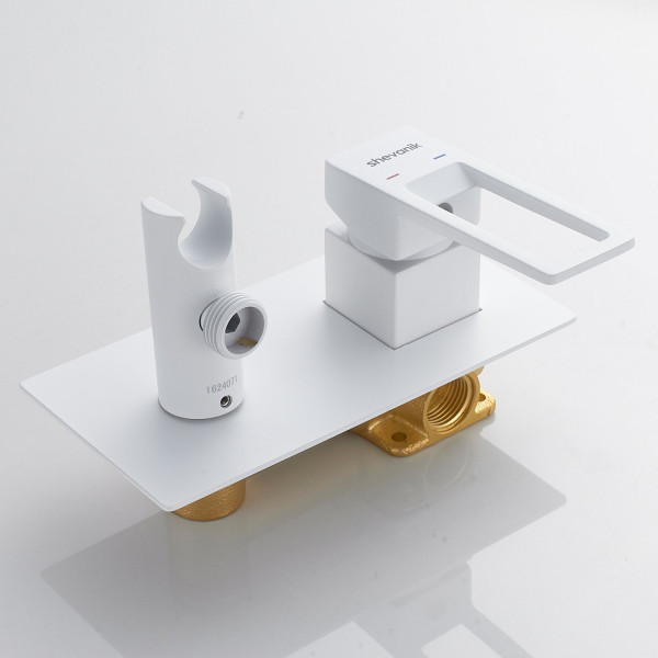 Гигиенический душ со смесителем Shevanik S6805C, белый. Фото 4