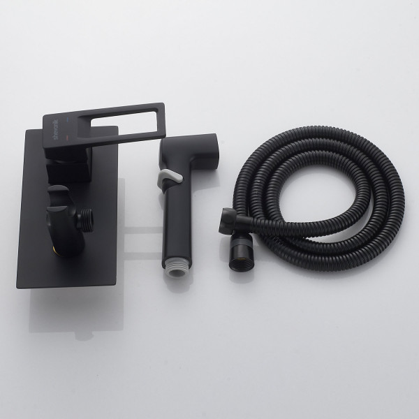 Гигиенический душ со смесителем Shevanik S6805H, черный. Фото 3