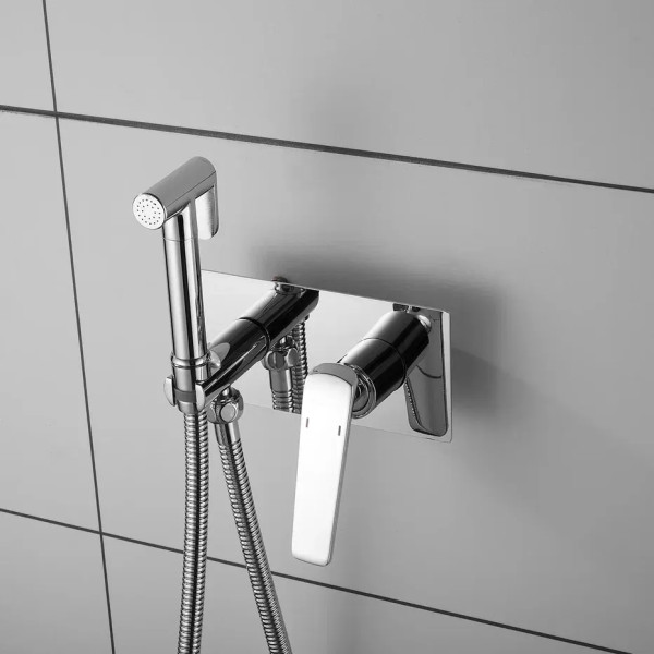 Гигиенический душ со смесителем Shevanik S8005, хром. Фото 7