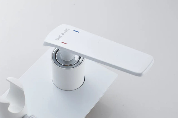 Гигиенический душ со смесителем Shevanik S8005F, белый. Фото 6