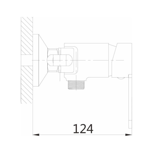 Гигиенический душ со смесителем Shevanik S8105-1, хром. Фото 2