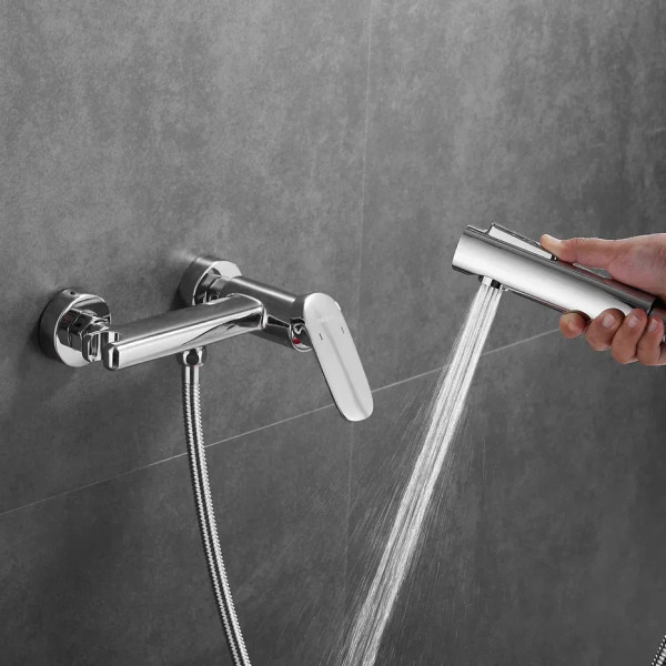 Гигиенический душ со смесителем Shevanik S8505-1, хром. Фото 5