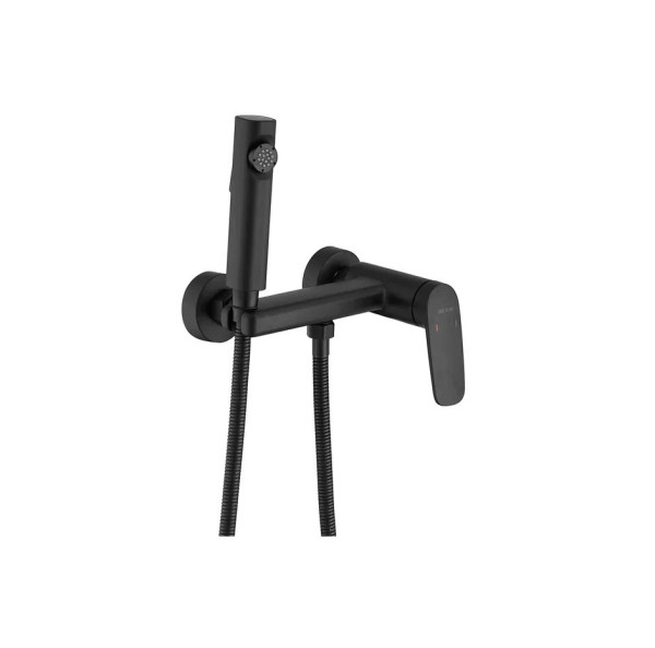 Гигиенический душ со смесителем Shevanik S8505H-1, черный. Фото 1