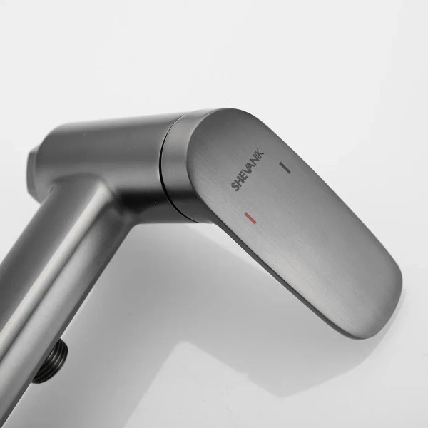 Гигиенический душ со смесителем Shevanik S8505T-1, оружейная сталь. Фото 3