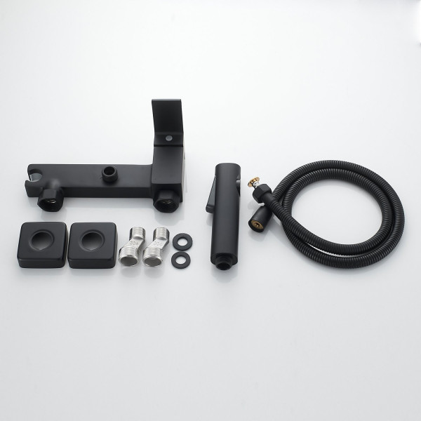 Гигиенический душ со смесителем Shevanik S9605H-1, черный. Фото 3