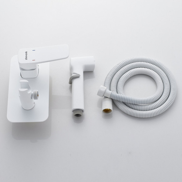 Гигиенический душ со смесителем Shevanik S9905C, белый. Фото 3