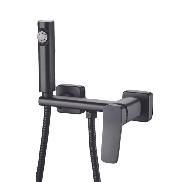 Гигиенический душ со смесителем Shevanik S9905H-1, черный. Фото 1