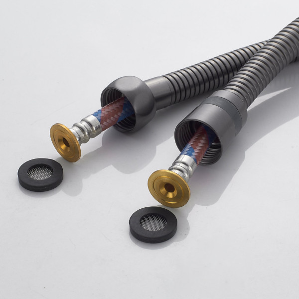 Гигиенический душ со смесителем Shevanik S9905T, оружейная сталь. Фото 4