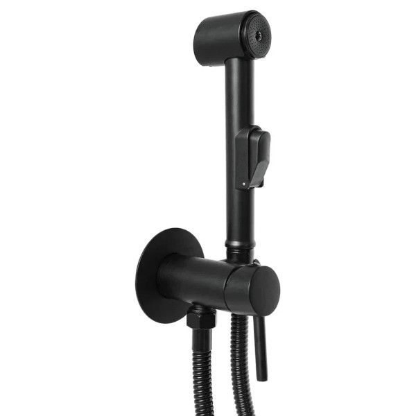Гигиенический душ со смесителем Славен СЛ-ОД-Д53, черный. Фото 3