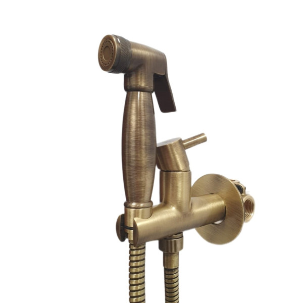 Гигиенический душ со смесителем Webert Elio EL870301065, бронза. Фото 1