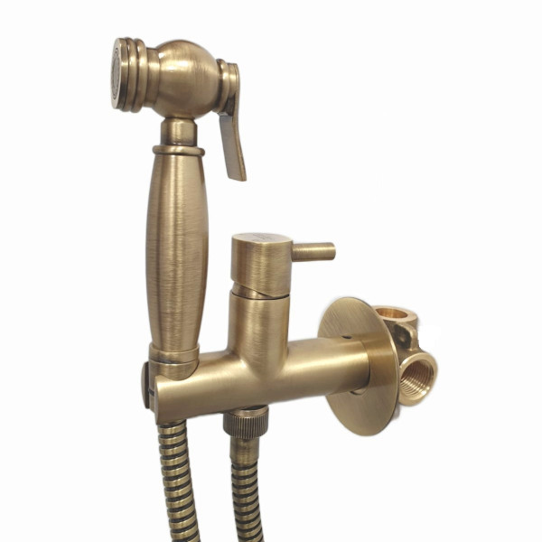 Гигиенический душ со смесителем Webert Elio EL870302065, бронза. Фото 1