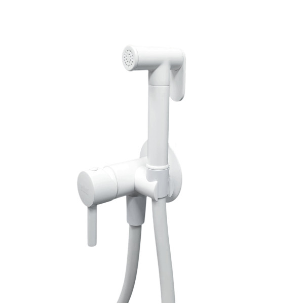 Гигиенический душ со смесителем Webert Sax Evolution SE870303740, белый. Фото 1