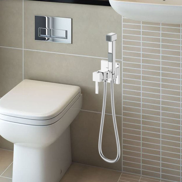 Гигиенический душ со смесителем WesnaArt KRISTAL KRI22-410, хром. Фото 3