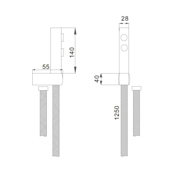 Гигиенический набор D-Lin D61039, хром. Фото 2