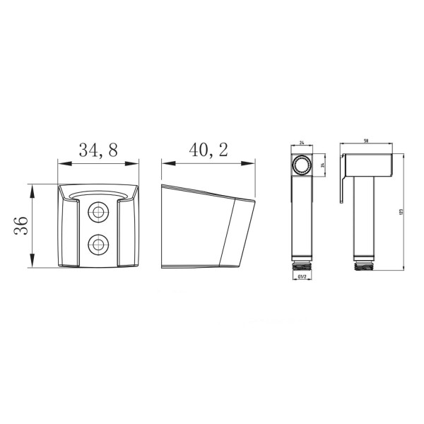 Гигиенический набор D-Lin D61044-A, черный. Фото 2