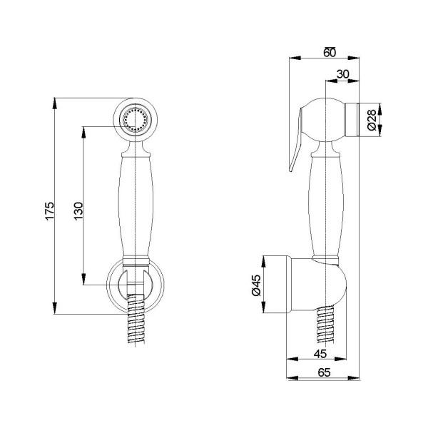 Гигиенический набор D-Lin D61045, хром. Фото 2