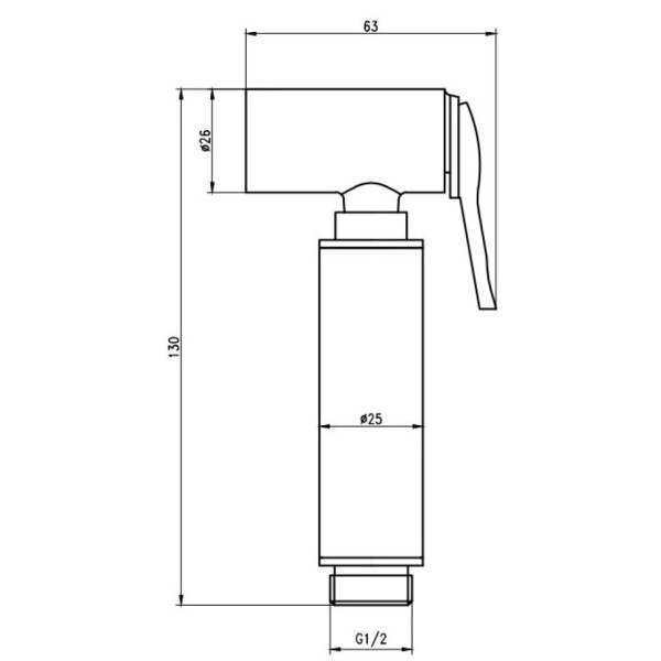 Гигиенический набор Savol SK-PQT01, хром. Фото 2