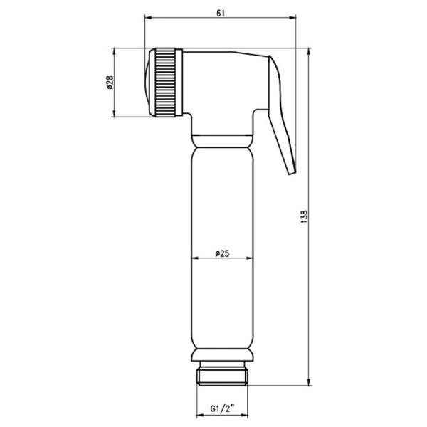 Гигиенический набор Savol SK-PQT05, хром. Фото 2