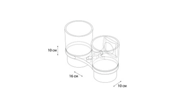 Grampus GR-2007 Подстаканник двойной OCEAN. Фото 2