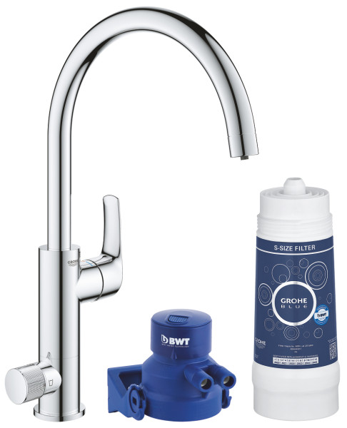 Grohe 119708 Blue Pure Смеситель для кухни, ∩ излив, + фильтр. Фото 1
