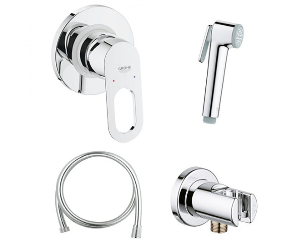 Grohe 124895 BauLoop Готовый комплект гигиенического душа. Фото 1