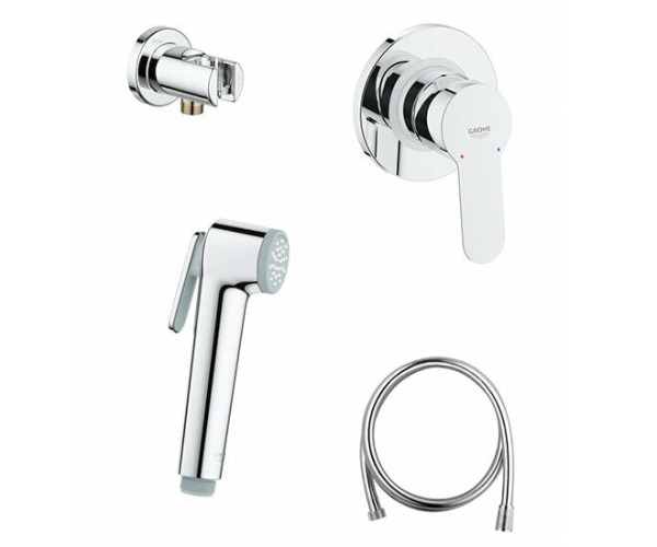 Grohe 124898 BauEdge Готовый комплект гигиенического душа. Фото 1