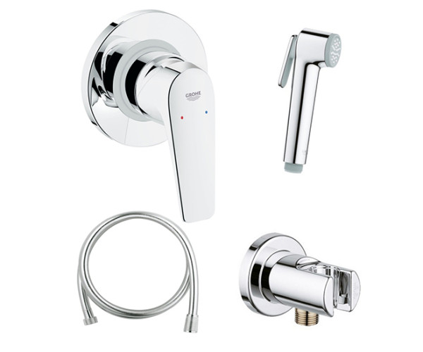 Grohe 124900 BauFlow Готовый комплект гигиенического душа. Фото 1