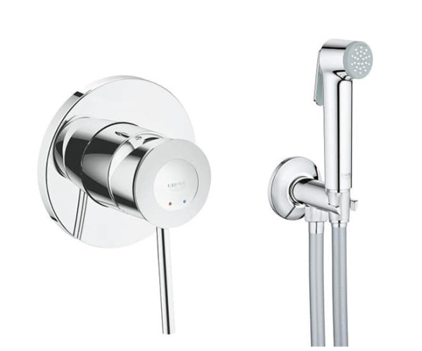 Grohe 124902 BauClassic Готовый комплект гигиенического душа. Фото 1