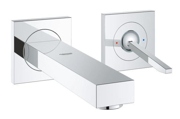 Grohe 19 997 000 Eurocube Joy Смеситель для раковины 170 мм, настен., (внеш. монт. часть),EcoJoy. Фото 1