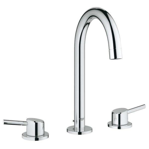 Grohe 20 216 001 Concetto Смеситель для раковины 169 мм, на 3 отв., со слив. гарн., 90°, Комплект. Фото 1
