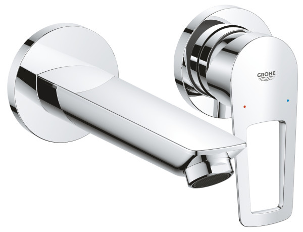 Grohe 20 289 001 BauLoop Смеситель для раковины, настен., на 2 отверстия, Комплект. Фото 1