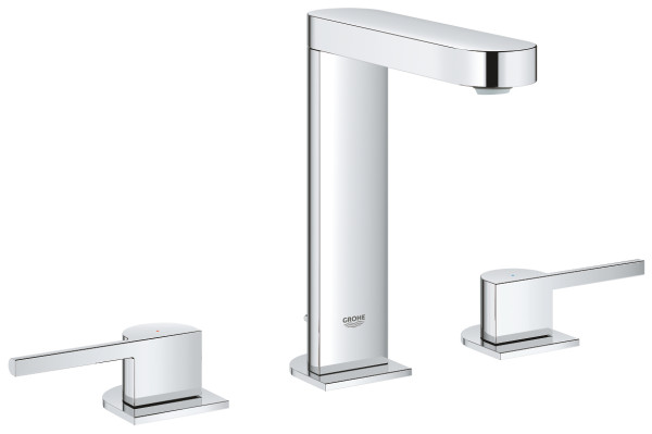 Grohe 20 301 003 Plus Смеситель для раковины 175 мм, на 3 отв., кер. 90°, со слив. гарн., 5,7л/м. Фото 1