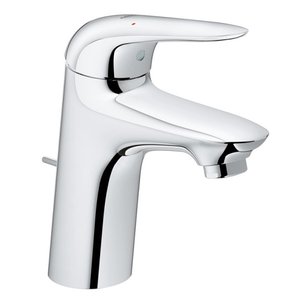 Grohe 23 707 003 Eurostyle Смеситель для раковины 84 мм, со сливным гарнитуром, EcoJoy. Фото 1