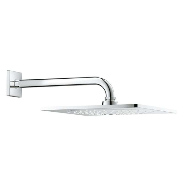 Grohe 26 060 000 Rainshower F-Series Верхний душ 254x254 мм, 1 режим с бок. кроншт. 286 мм. Фото 1