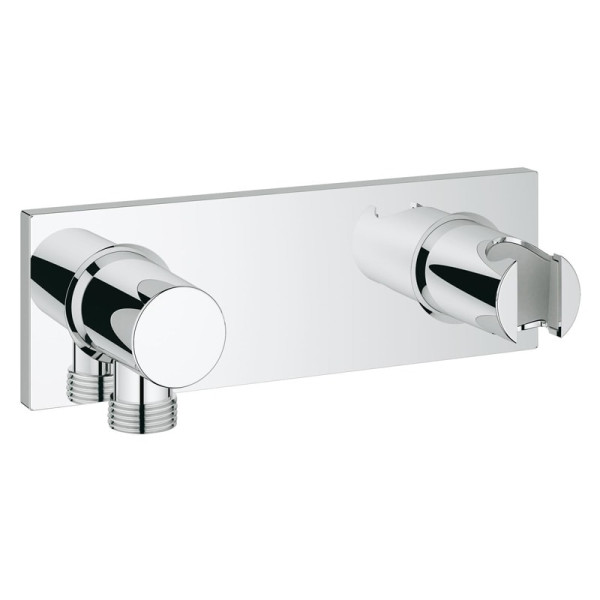 Grohe 27 621 000 Grohtherm F Настен. держ. для ручного душа с подкл. душ. шл. (внеш монт. часть). Фото 1
