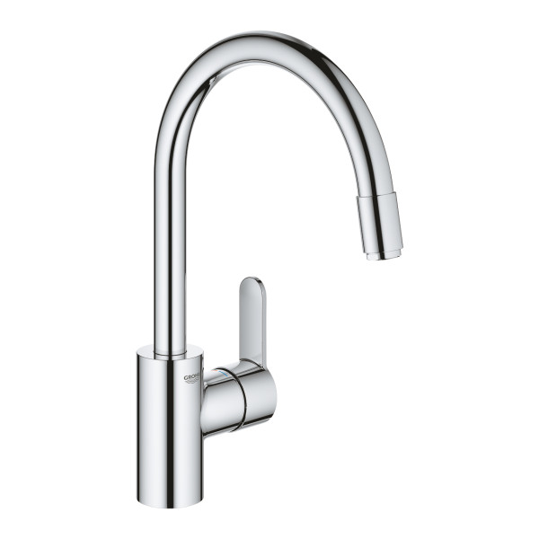 Grohe 31 126 004 Eurostyle Cosmopolitan Смеситель для кухни 214 мм, выдвижной ∩ излив. Фото 1
