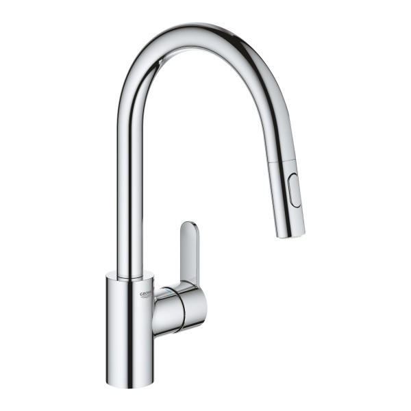 Grohe 31 482 003 Eurostyle Cosmopolitan Смеситель для кухни 188 мм, выдвижной ∩ излив. Фото 1